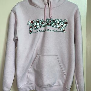 Women’s pink rose Thrasher sweatshirt